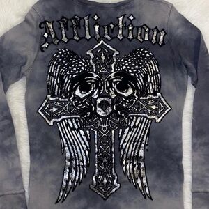 RARE Affliction Grey Longsleeve
